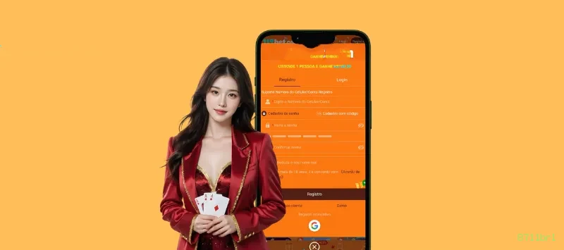 Aplicativo móvel 8711brl para iOS e Android